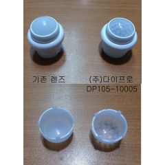 Pyroelectronic lens for motion detector, image 